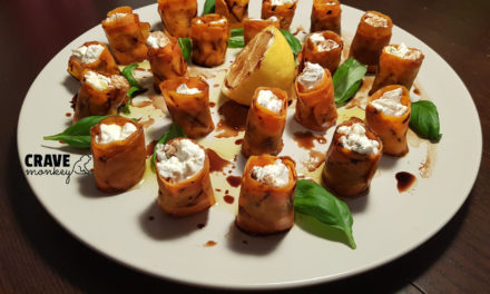 Carrot and soft cheese rolls